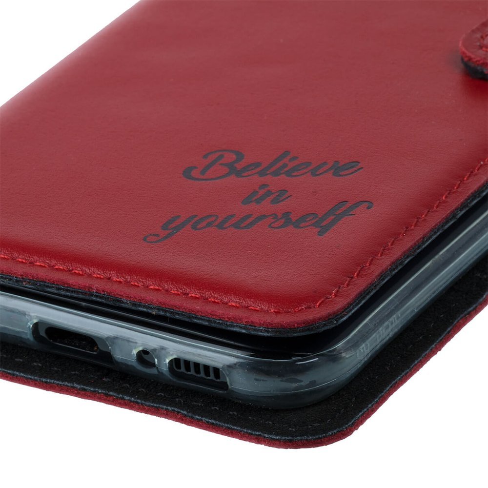 Wallet case - Costa Red - Believe in Yourself
